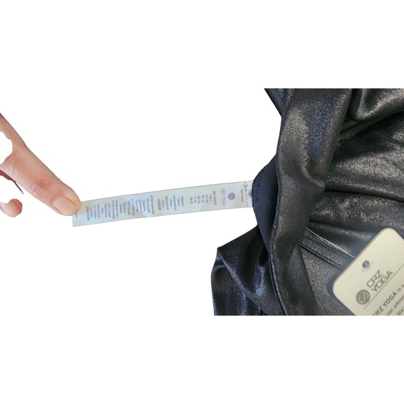 CRZ Yoga Naked Feel High Waisted Shiny Black Leggings‎ Athletic Pants - Picture 4 of 5